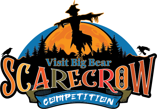 A digital logo for the Big Bear lake Scarecrow competition by Visit Big Bear.