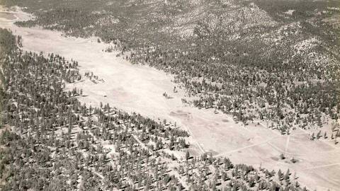Historical photo of Yuhaaviat, the indigenous name of Big Bear Lake.